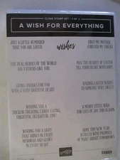 Stampin' Up A Wish for Everything  Set 1 stamp set; seasonal sentiments