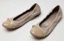 Womens AGL Attilio Giusti Leombruni Patent Leather Flats Shoes EU 38.5 US 8.5