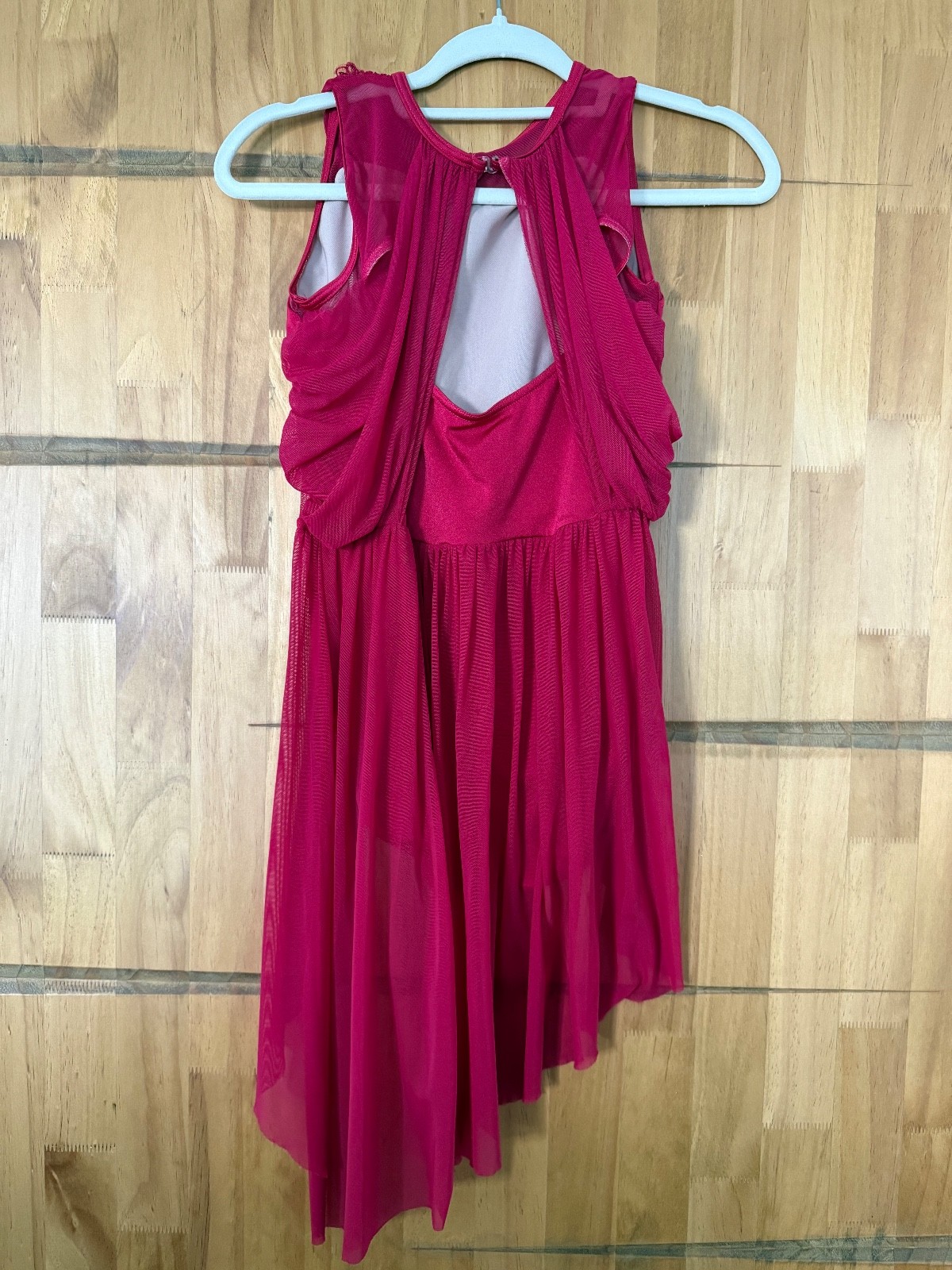 Weissman dance costume girls red dress size XLC - image 2