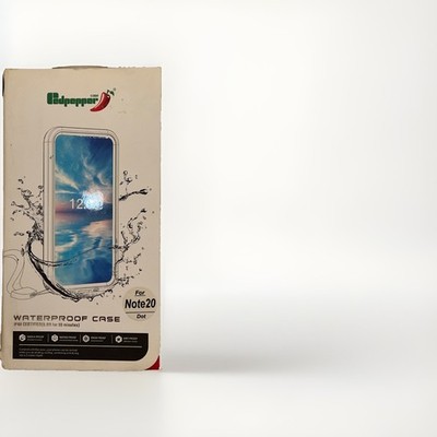Redpepper waterproof case compatible with galaxy s20 black/clear