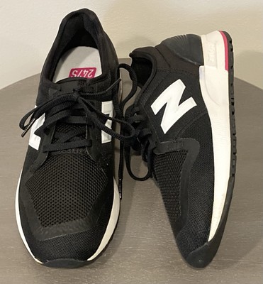 Womens New Balance 247S WS247SA3 Size 8.5 Black White Pink Sneakers Tennis Shoes