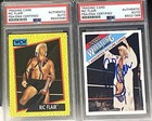 2 Ric Flair Signed Rookie Cards PSA/DNA Autograph WWE 2 card lot WCW WWF NWA HOF