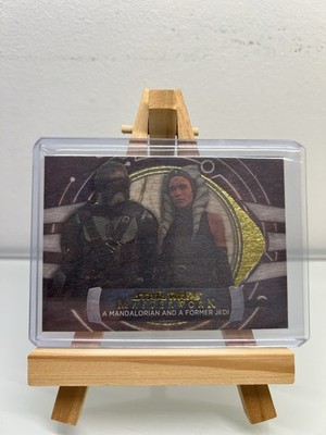 2024 Masterwork Star Wars #JA-13 The Mandalorian & Ahsoka Tano Wood /10