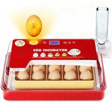 15-35 Eggs Incubator with Automatic Egg Turning and  Temperature Display LED Can