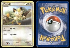 Meowth 75 HEAVILY PLAYED HeartGold & SoulSilver 123 Pokemon on eBay