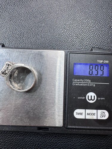 9 g Vintage Sterling Silber 925 CZ Ring Größe 8 Schmuck Konvolut W - Bild 10 von 10