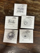 Lot of 5 Close To My Heart CTMH SMALL My Acrylic Stamp Sets ALL NEW HARD TO FIND