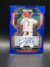 2022 Panini Prizm Draft Picks Blue Autograph  Josh Hood Auto 12/99 