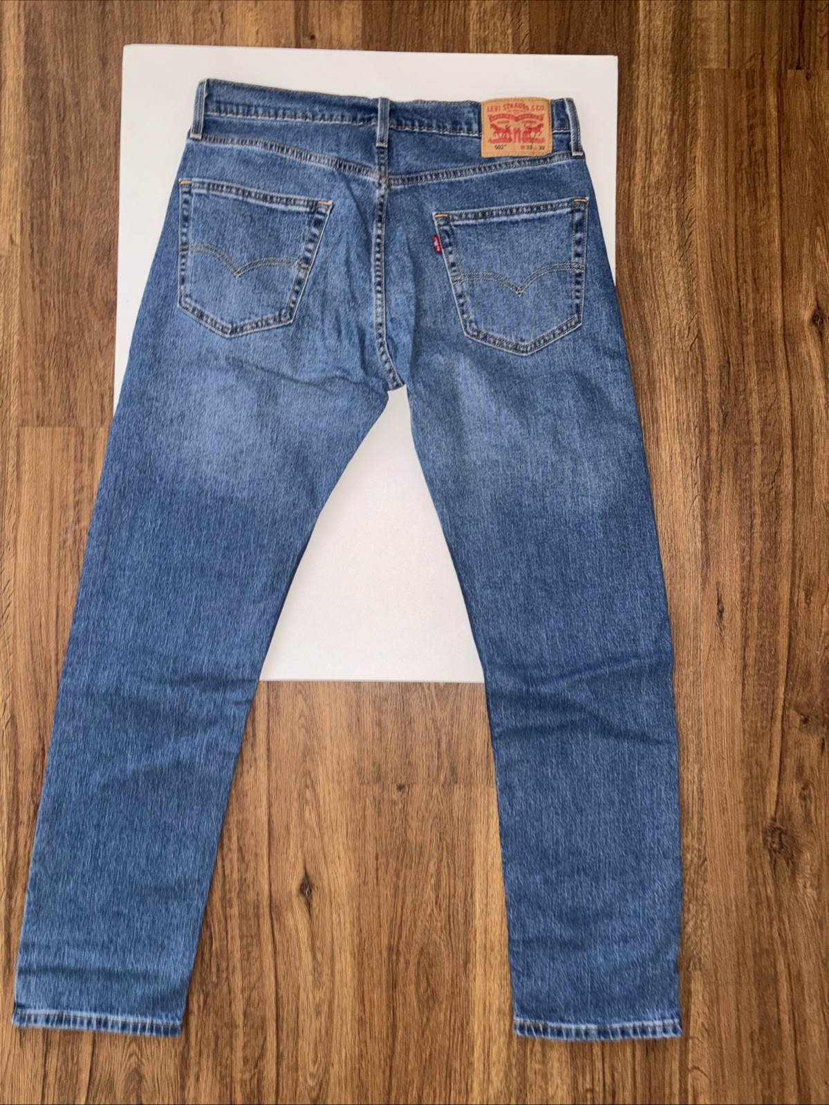 Levis 502 Taper Men's Stretch Denim Jeans 33X32 thumbnail 5