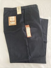 New Men  s Haggar Classic Fit Comfort Waist Black PANTS 38W 29L - NWT
