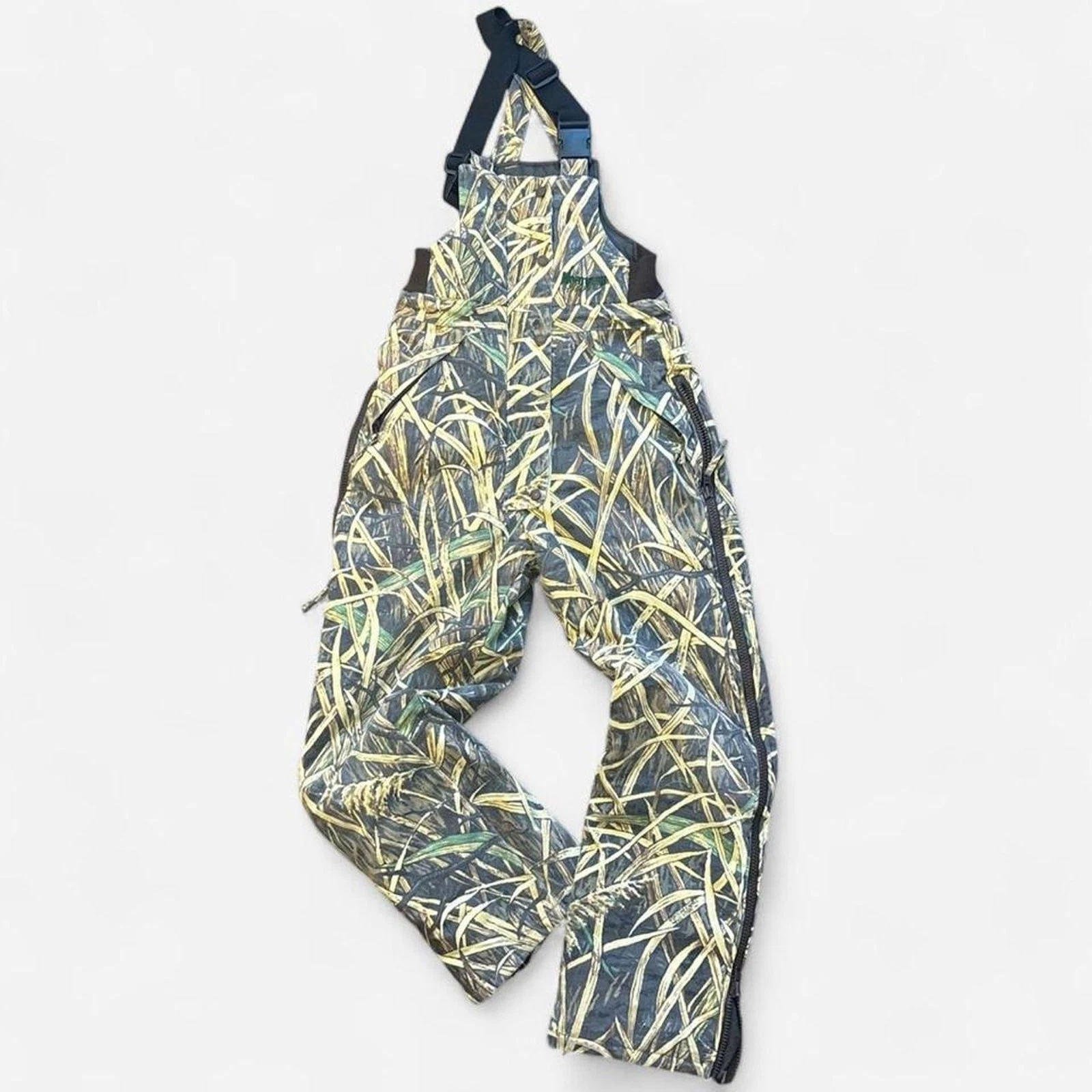 Cabela’s Camo Hunting Bib Overalls Outdoors Women’s Small Insulated Zip Legs