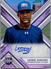 2018 Panini Elite Extra Edition #174 Leonel Sanchez Autographs XRC Orioles