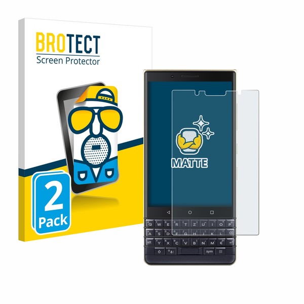 2X Schutzfolie Matt FüR Blackberry Key2 Le Displayschutz Antireflektierend-image