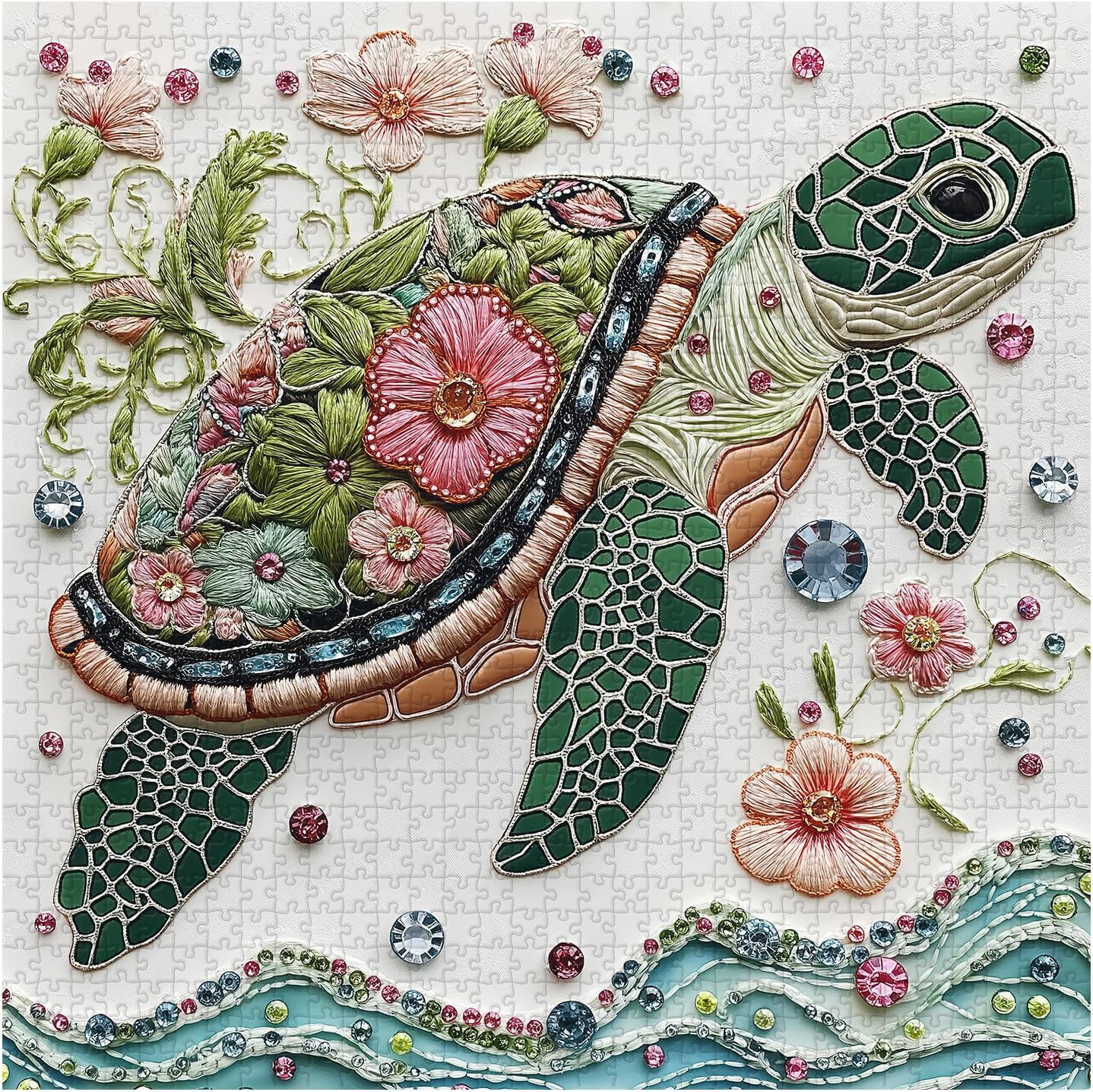 Sea Turtle 1000 Piece Puzzle for Adults,  Wave Spirit Jigsaw