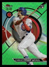 2023 Finest Green Refractors #46 Christopher Morel RC /99