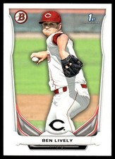 Ben Lively 2014 Bowman #BP66 Cincinnati Reds MLB READ FREE SHIPPING AutographDen