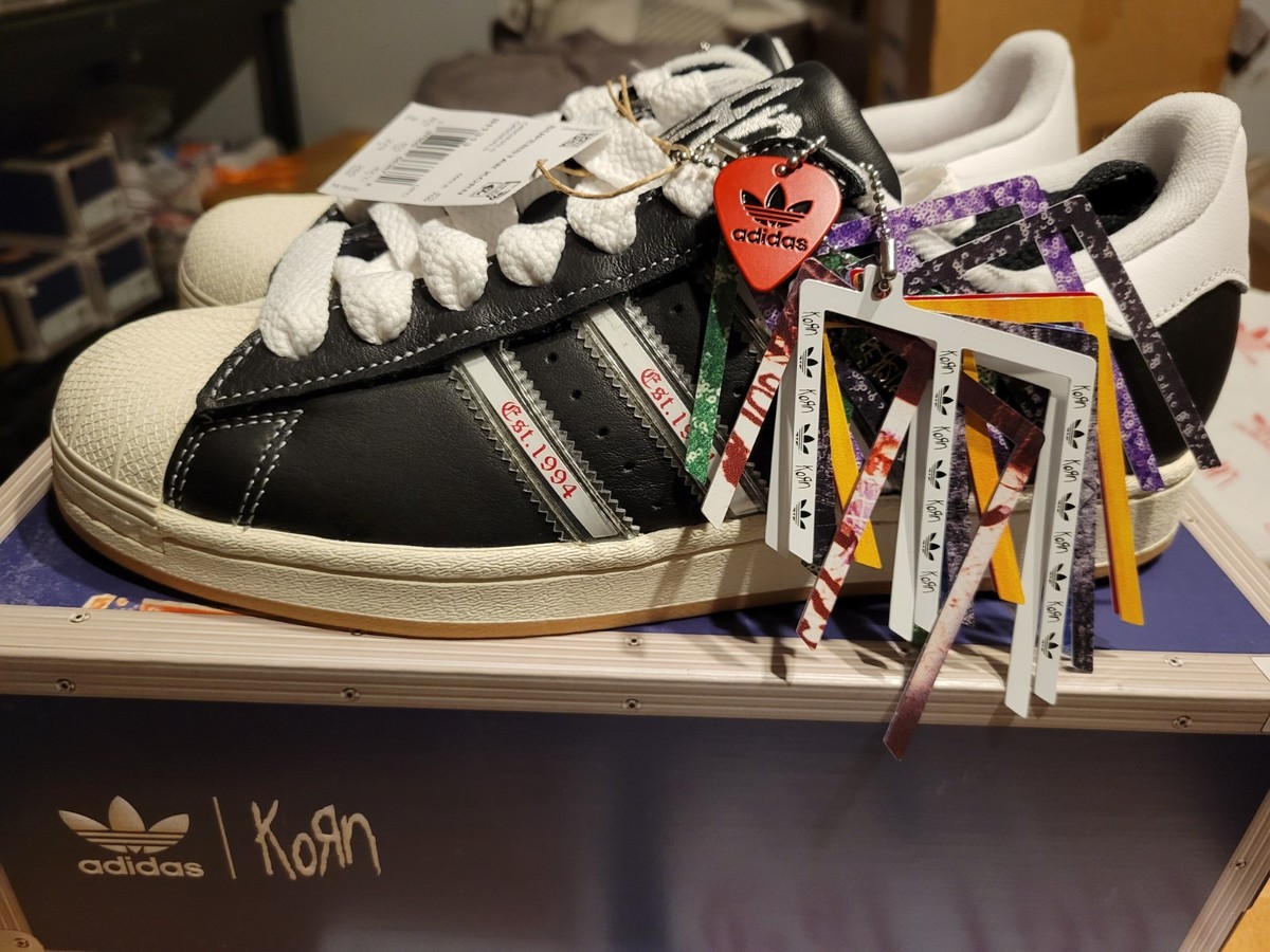Korn x Adidas Superstar Men SZ 9 New 30th Anniversary 2024 Est