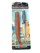 Vintage Normark Presentation 6" Fillet Knife Fiskers Leather Sheath NIP Finland