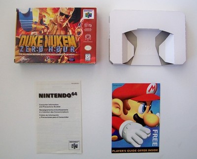 Duke Nukem Zero Hour Nintendo 64 BOX , TRAY & 2 INSERTS  ONLY n64 NO GAME