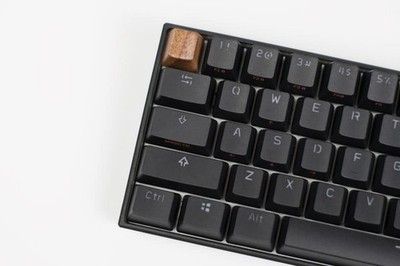 OEM Black Walnut Artisan Wooden Keycap R4 Profile (Top Row)