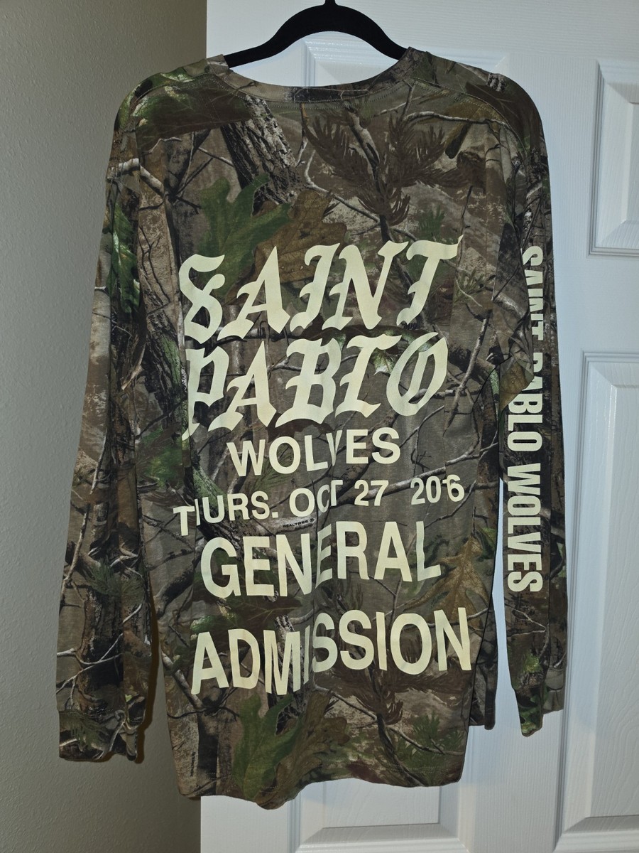 Kanye West YE SAINT PABLO TOUR - Realtree Camo Longsleeve - Sz