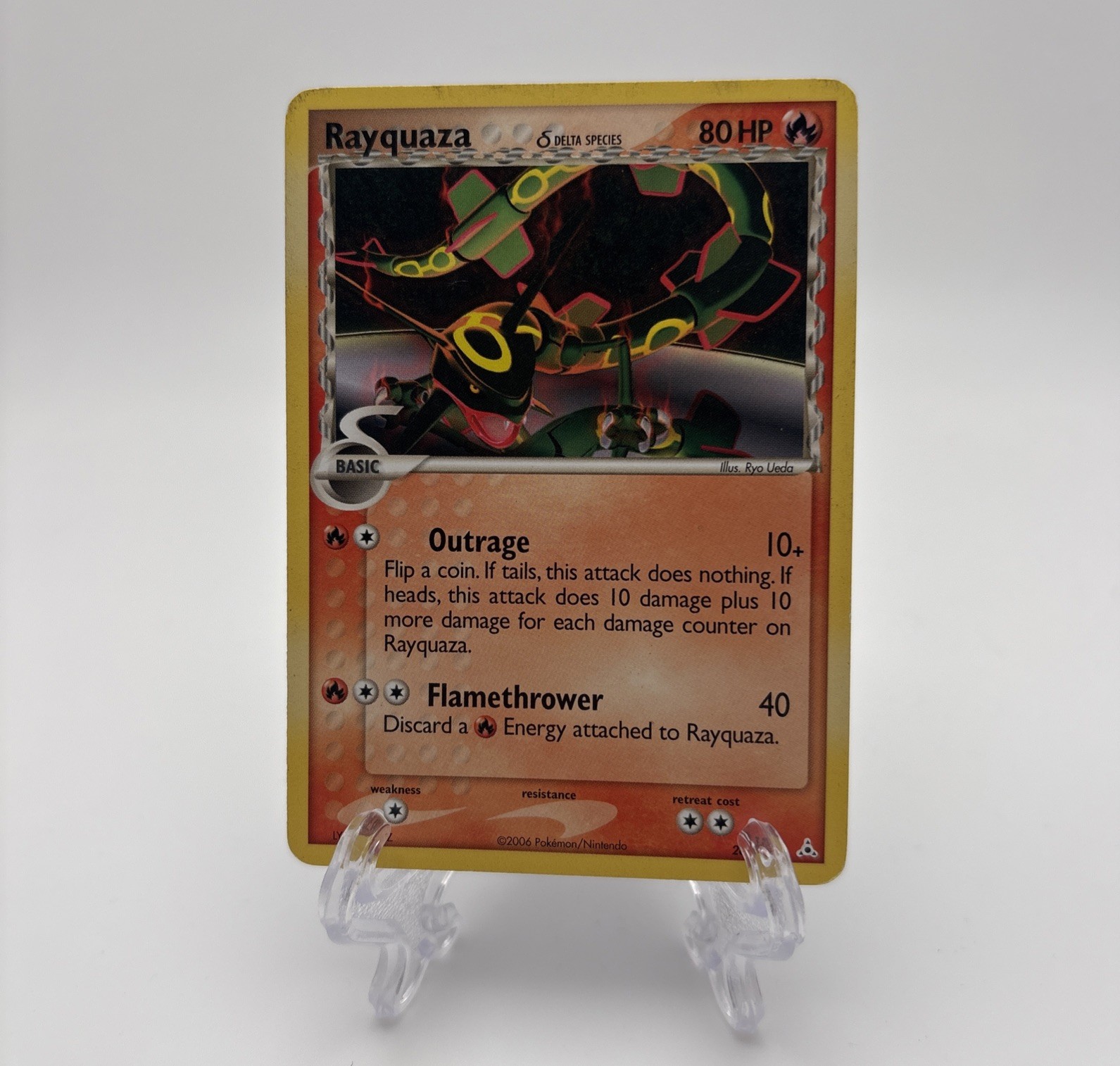 2006 Pokemon - Ex Holon Phantoms - Rayquaza (Delta Species) #26/110 MP/HP
