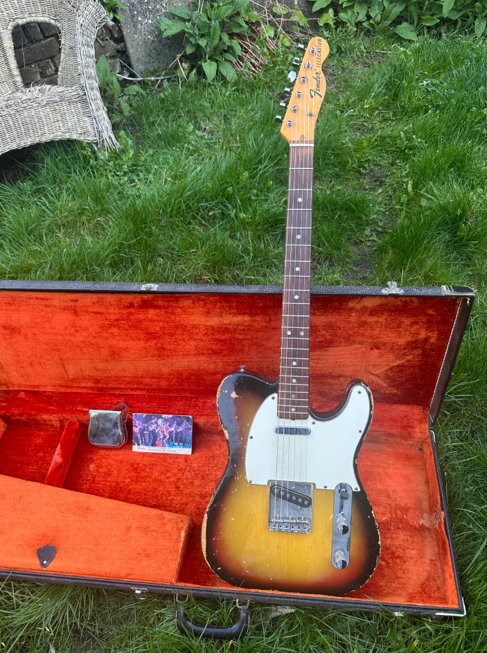 1972 Fender Telecaster Sunburst Rosewood Board Vintage USA w /  OHSC