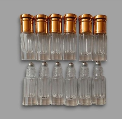 Metall Roll on leere Glasflaschen Attar 3 ml x 500 Stück   Großhandel  