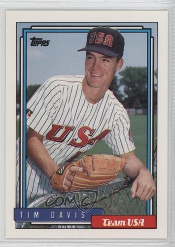 1992 Topps Traded Tim Davis #27T card