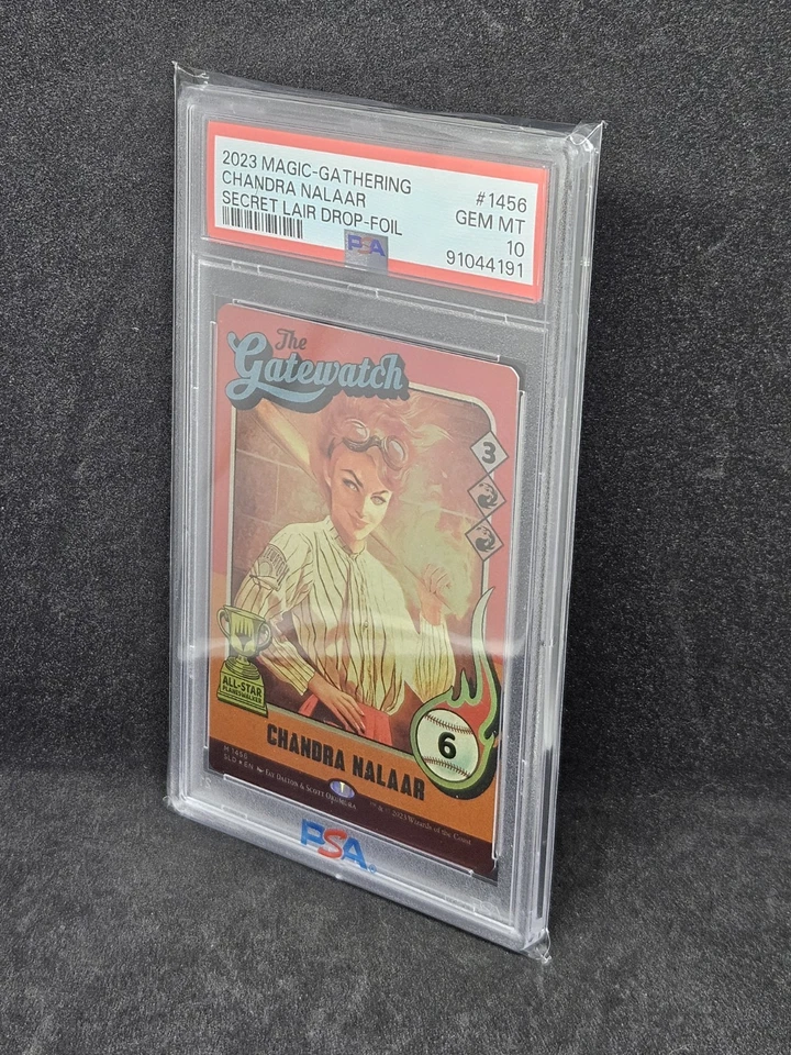 2023 MTG Secret Lair The Baseballing Foil Chandra Nalaar PSA 10 GEM MT - Image 3 of 4