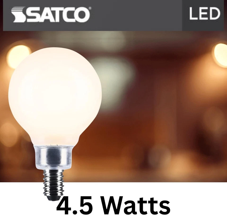 SATCO S12474 - 4.5 Watt G16.5 LED Light Bulbs - 3000K - 120 Volts (6 Pack) - Image 3 of 4