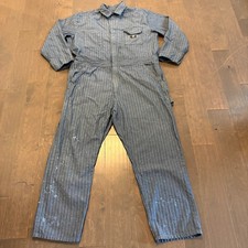 Dickies Herringbone Coveralls Distressed Workwear Utility 2XL Blue