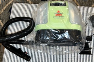 Bissell 4075 Little Green Mini Portable Carpet Cleaner Tea Green New!