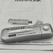 MediaLink Wirelss USB Internet Adapter Wireless-G MWN-USB54G 802.11G UNTESTED