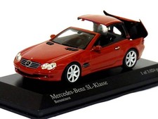 Minichamps 1/43 Mercedes-Benz SL 2001 (Red Metallic) Age14+