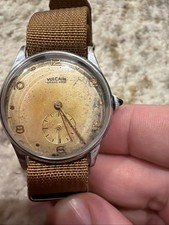 Reloj de pulsera Vulcain Grand Prix vintage años 50, pátina vintage, FUNCIONA