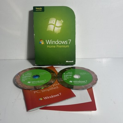 Microsoft Windows 7 Home Premium Retail Box Set Komplett PC DVD Product Key