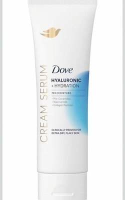 Dove Cream Serum Hyaluronic + Hydration for Extra Dry, Flaky Skin, with... 