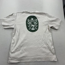 OAS Shirt Mens 2XL Off White Laurel T-Shirt Back Graphic Casual Tee Embroidered