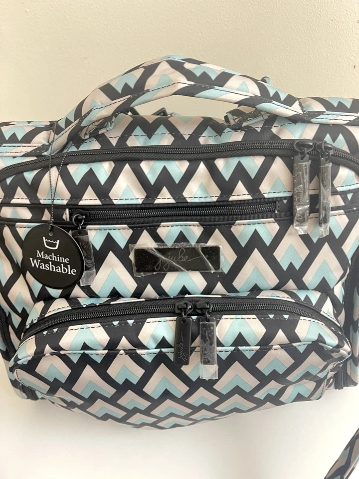 Nuevo con etiquetas Ju-Ju-Be B.F.F. Mochila Bolsa de Pañales Bebé Negro Diamante Lavable a Máquina Bolso Foto 3 de 4