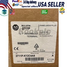 Allen Bradley PANELVIEW PLUS 1250 2711P-K12C4A8 FAST SHIPPING US Free Tax