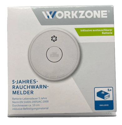 Workzone 5-Jahres-Rauchwarnmelder, neu&ovp