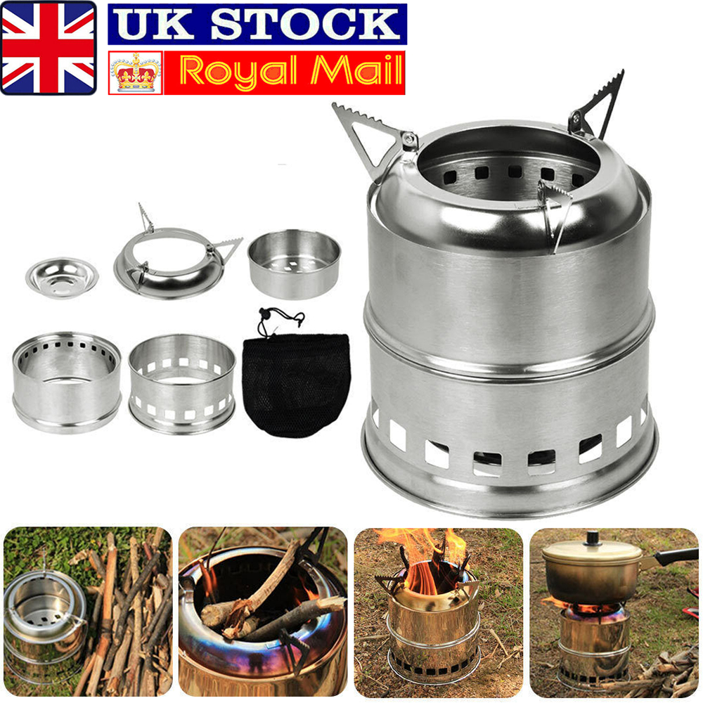 Outdoor Portable Wood Burning Stove Stainless steel Stove Party Camping