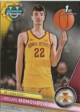 2023-24 Bowman Chrome University Milan Momcilovic RC Iowa State Cyclones (A)