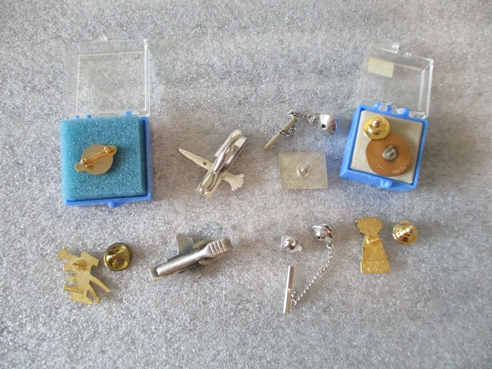 NASA MSFC PINS/TIE TACKS-8*RARO* 55 AÑOS DE SERVICIO+APOLLO LUNAR ROVER+COHETE SATURNO+ Foto 2 de 4