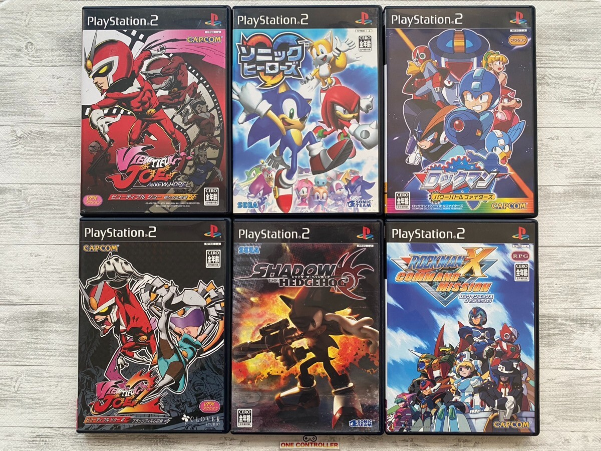 Sony PS2 Viewtiful Joe 1 & 2 & Shadow the Hedgehog & Rockman | PS2