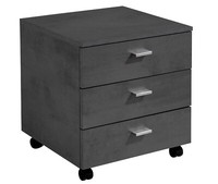 Rollcontainer Rollwagen BüRoschrank BüRocontainer 3 Schubladen Graphitfarben