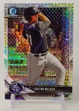 ⚾️2018 bowman mega box COLTON WELKER (rookie/mojo refractor) #BCP39⚾️ *Rockies*