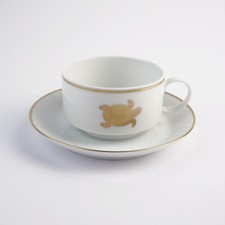 Rosenthal - Studio - Line - Mokka -  Tasse + Untertasse - Schildkröte Goldrand