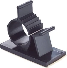 25 Pcs UVB Plastic Kwik Clips Black Adhesive Backed Nylon Wire Adjustable 